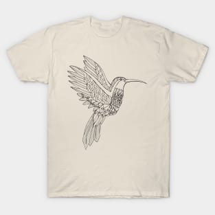 Zentangle hummingbird T-Shirt
